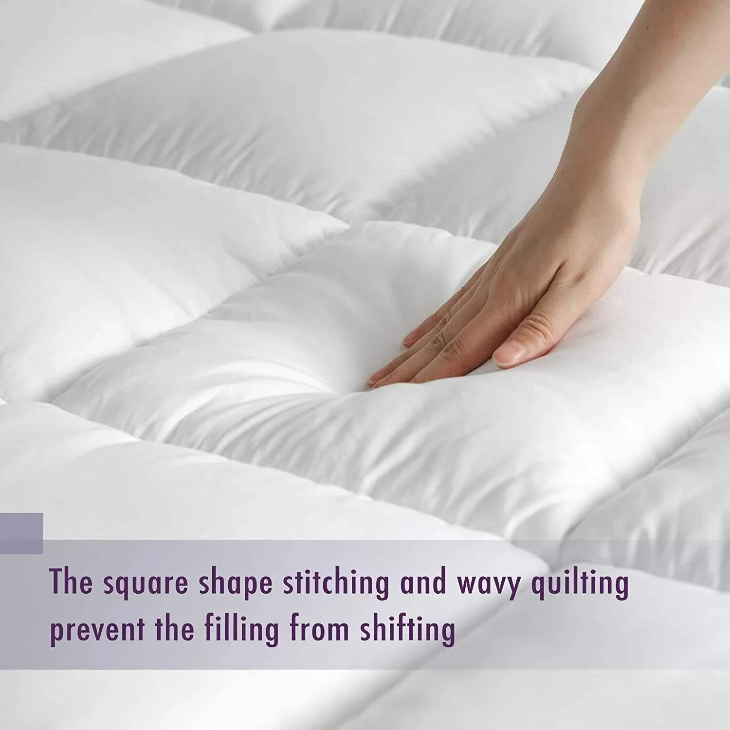 4 Inches Thick Mattress Topper Quilted Cooling Mattress Topper Pad